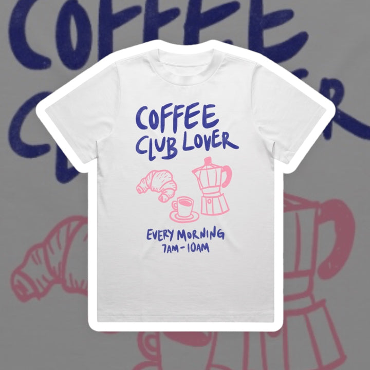 COFFEE CLUB LOVER GRAPHIC TEE