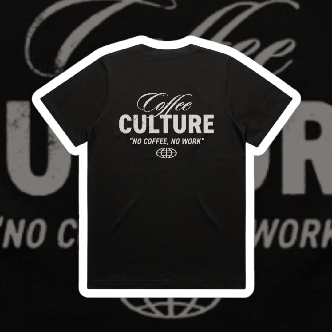 NO WORK NO COFFEE GRAPHIC TEE