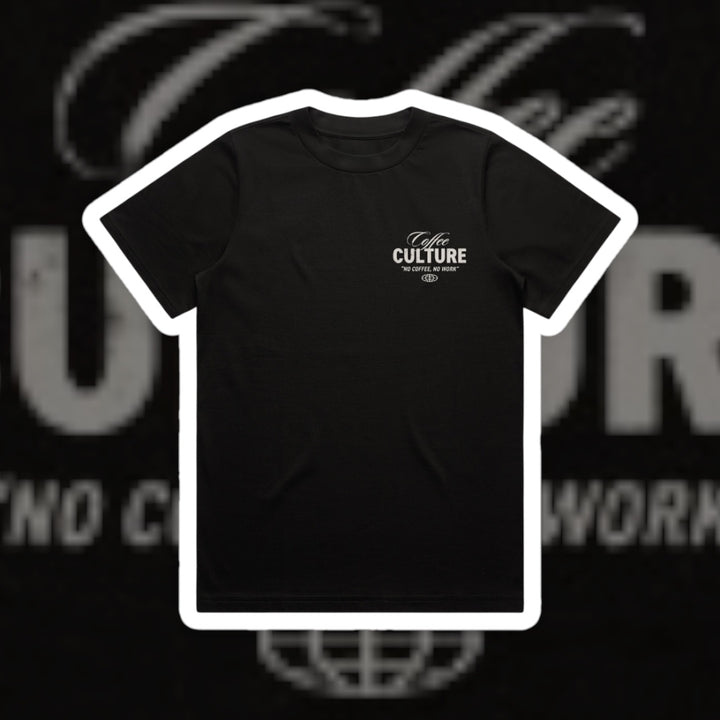 NO WORK NO COFFEE GRAPHIC TEE