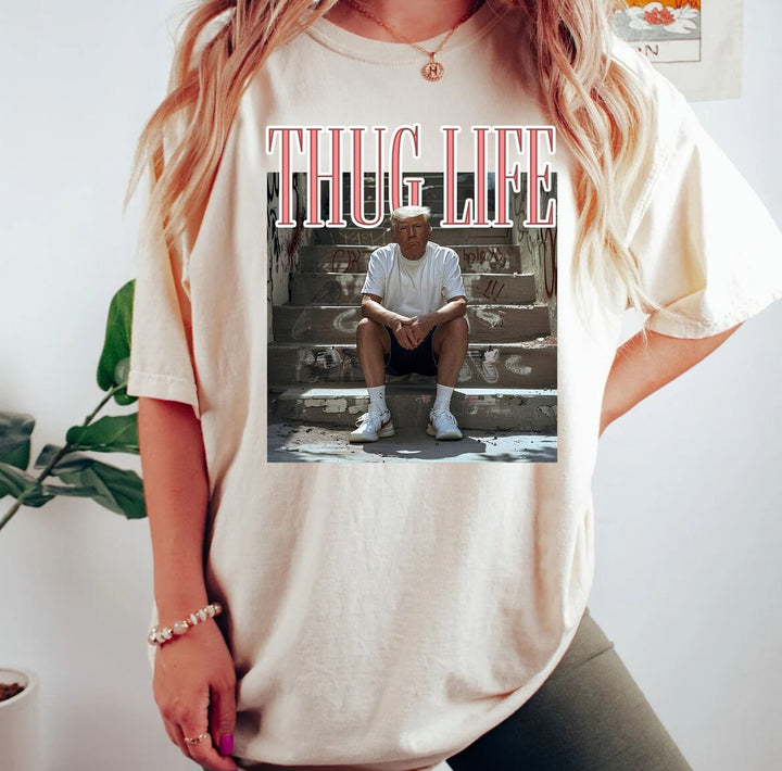 TRUMP THUG LIFE GRAPHIC TEE