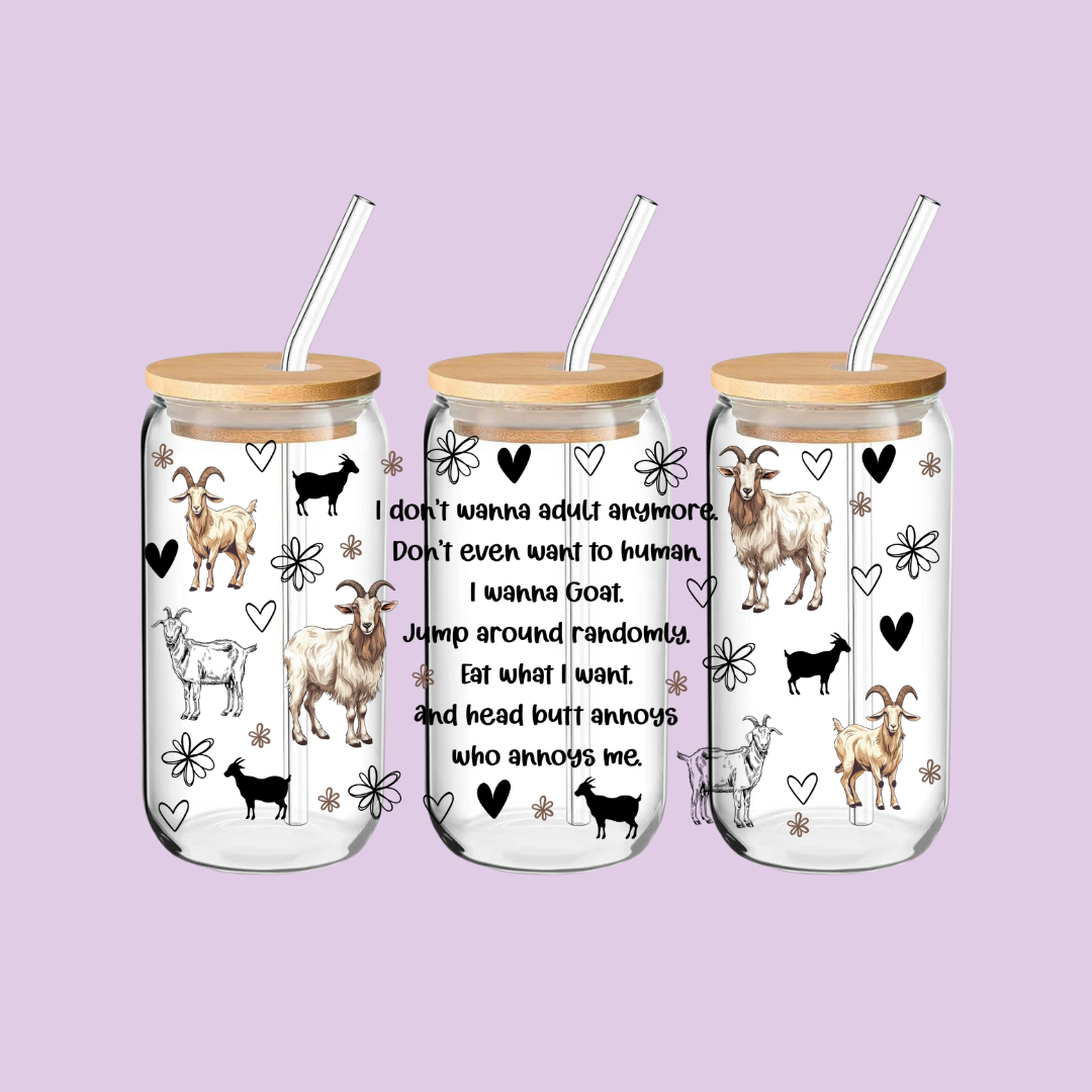 Sarcastic Funny Goat Tumbler