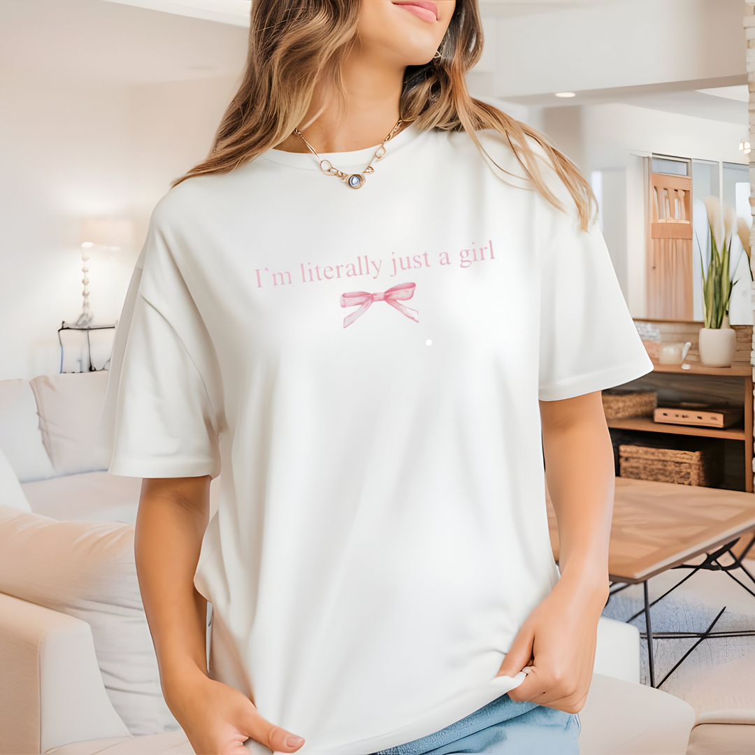 JUST A GIRL SLOGAN TEE