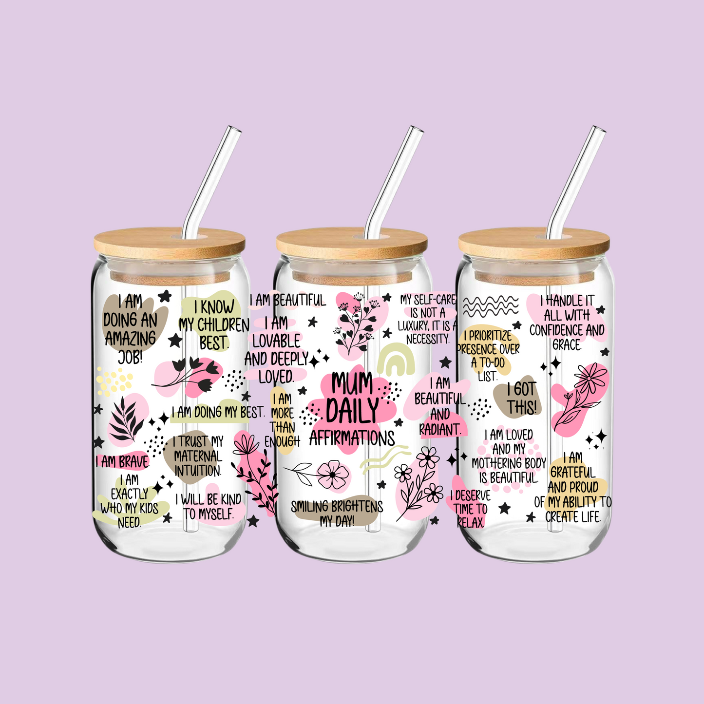 Mum Daily Affirmations Tumbler