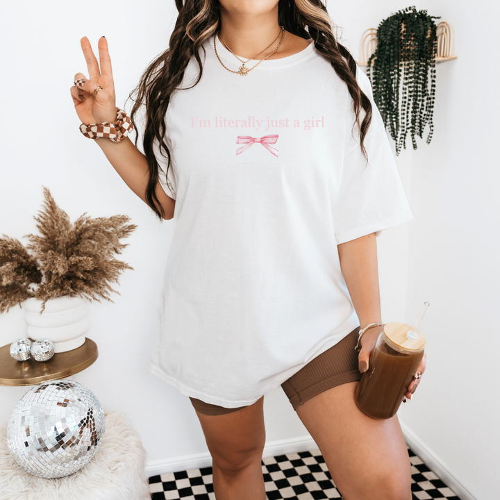 JUST A GIRL SLOGAN TEE