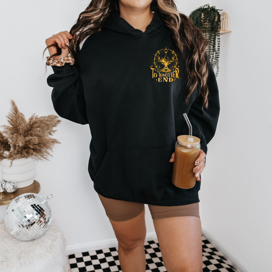 TO WHATEVER END BOOKISH HOODY