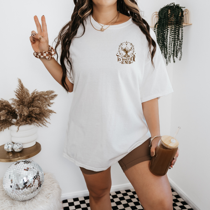 TO WHATEVER END BOOKISH GRAPHIC TEE