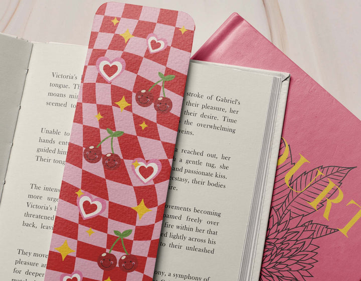 RETRO CHERRY BOOKMARK