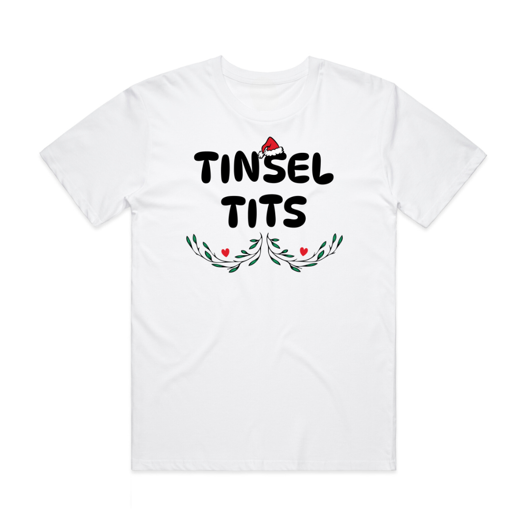 LIMITED EDITION: TINSEL TITS TEE
