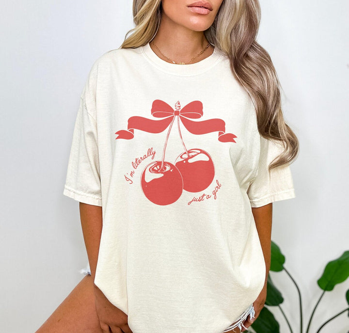 CHERRY BOW GRAPHIC TEE