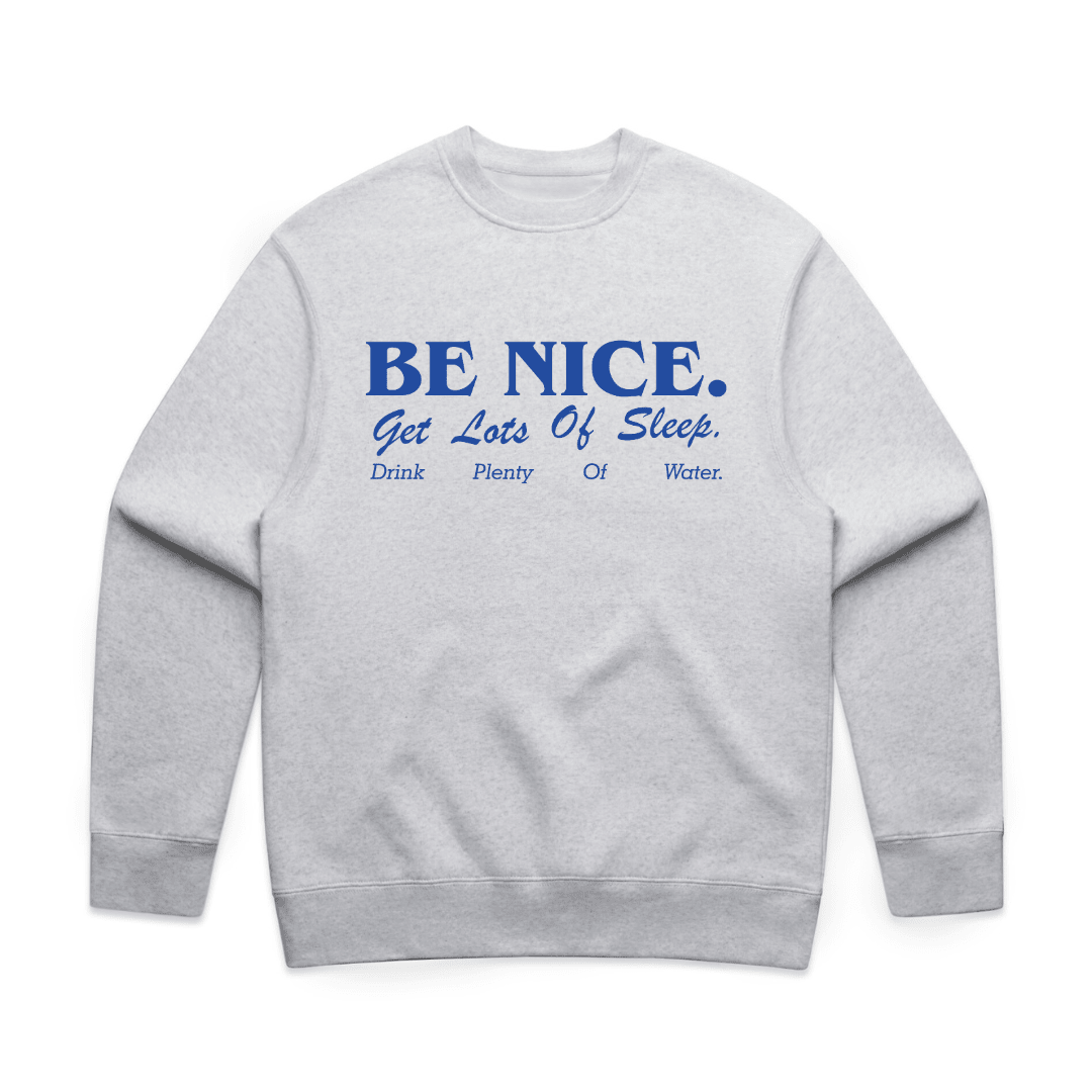 BE NICE SLOGAN CREW - Vintage Rebels
