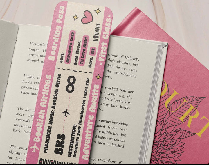 BOOKISH BOARDING PASS BOOKMARK - Vintage Rebels