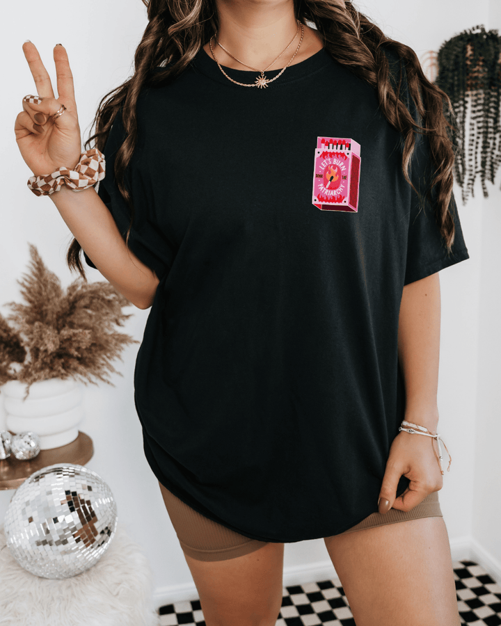 BURN THE PATRIARCHY GRAPHIC TEE - Vintage Rebels