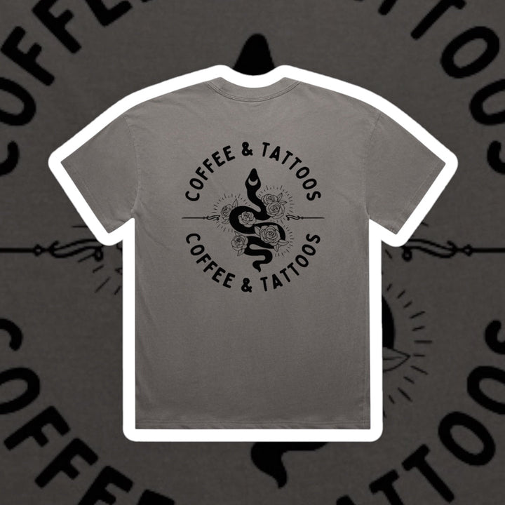 COFFEE & TATTOOS GRAPHIC TEE - Vintage Rebels