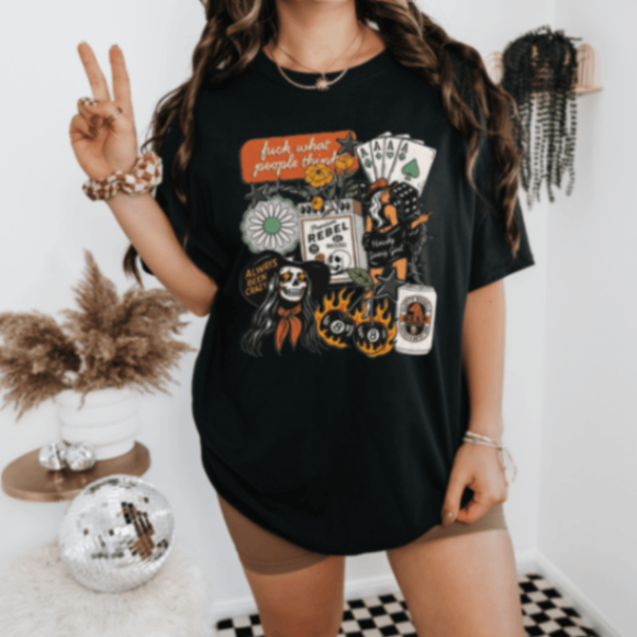 FUCK WHAT PEOPLE THINK GRAPHIC TEE