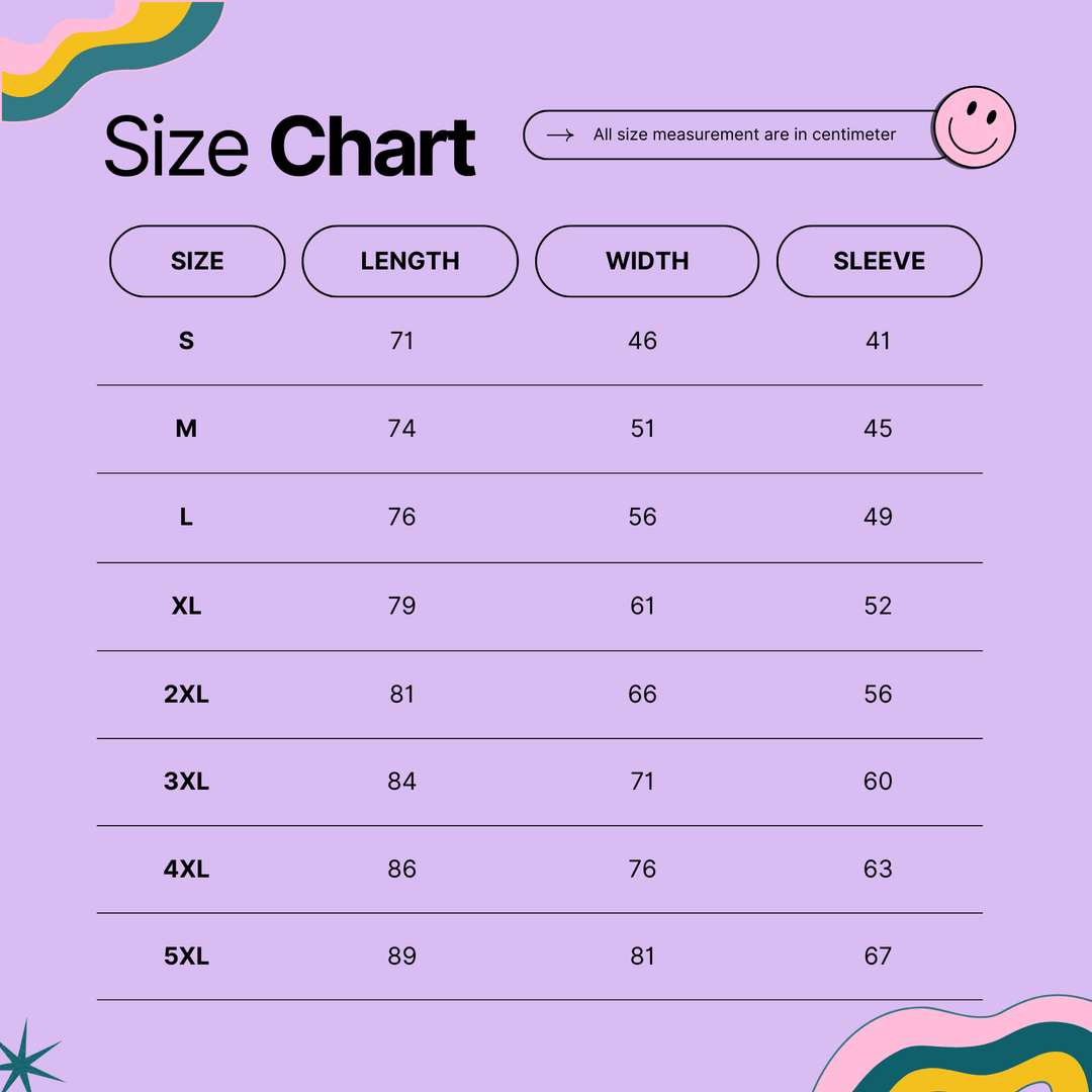 SIZE GUIDE - Vintage Rebels