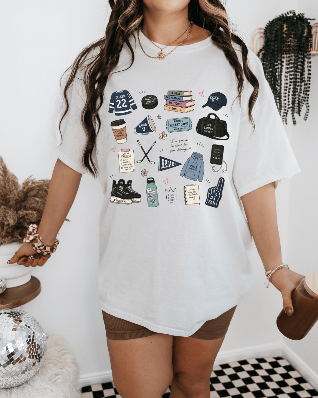 Off Campus Doodles Tee | Fandom Graphic T-Shirt - Vintage Rebels