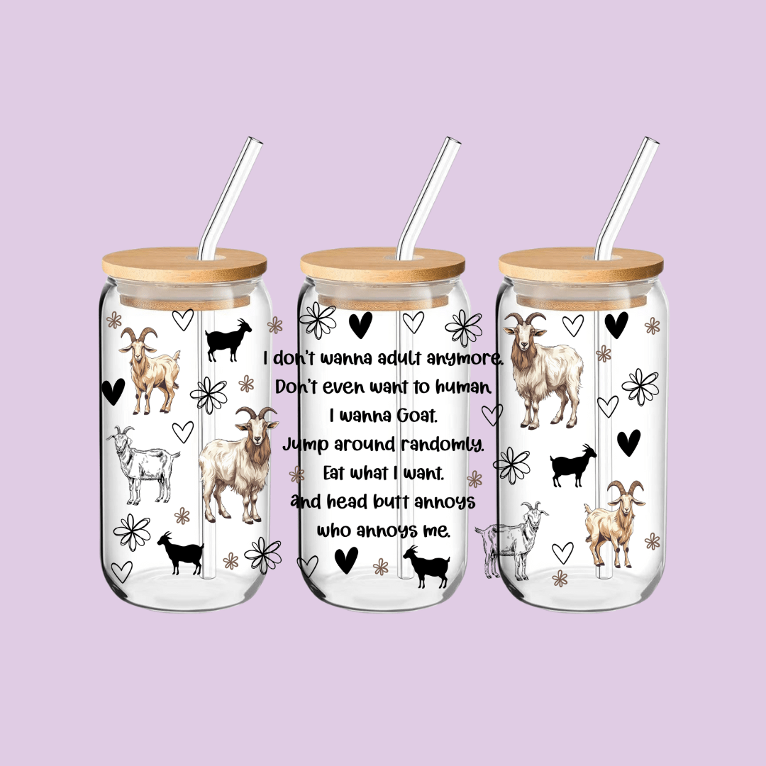 Sarcastic Funny Goat Tumbler - Vintage Rebels