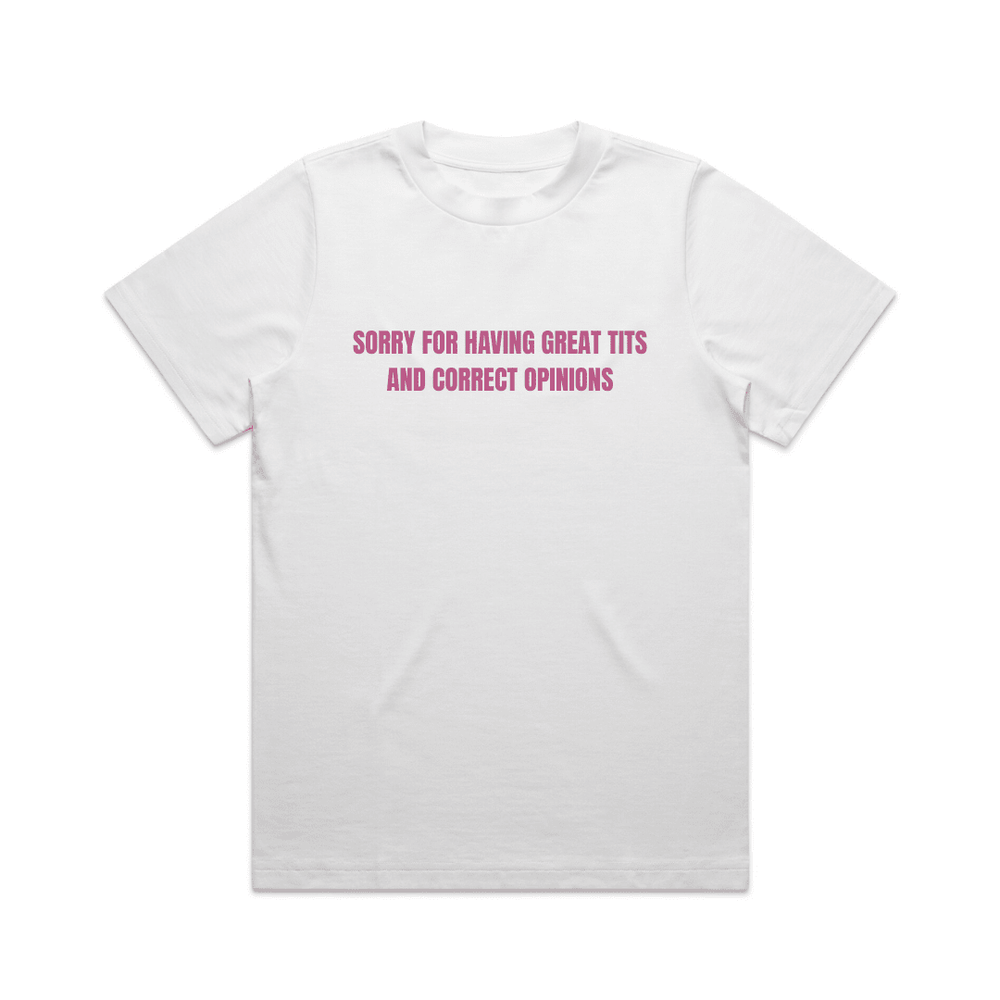 SORRY FOR HAVING GREAT TITS TEE - Vintage Rebels