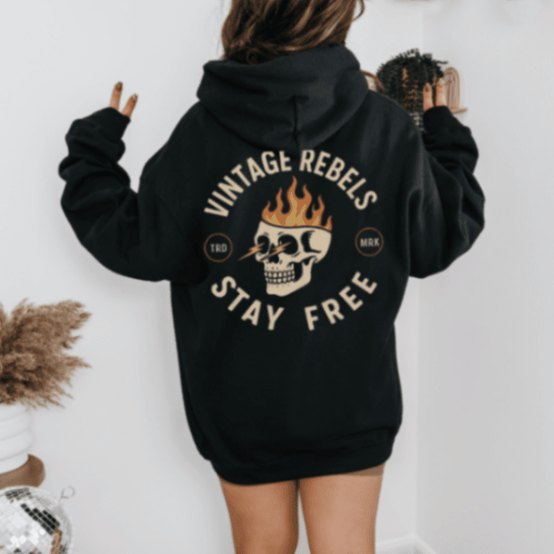 STAY FREE HOODY - Vintage Rebels