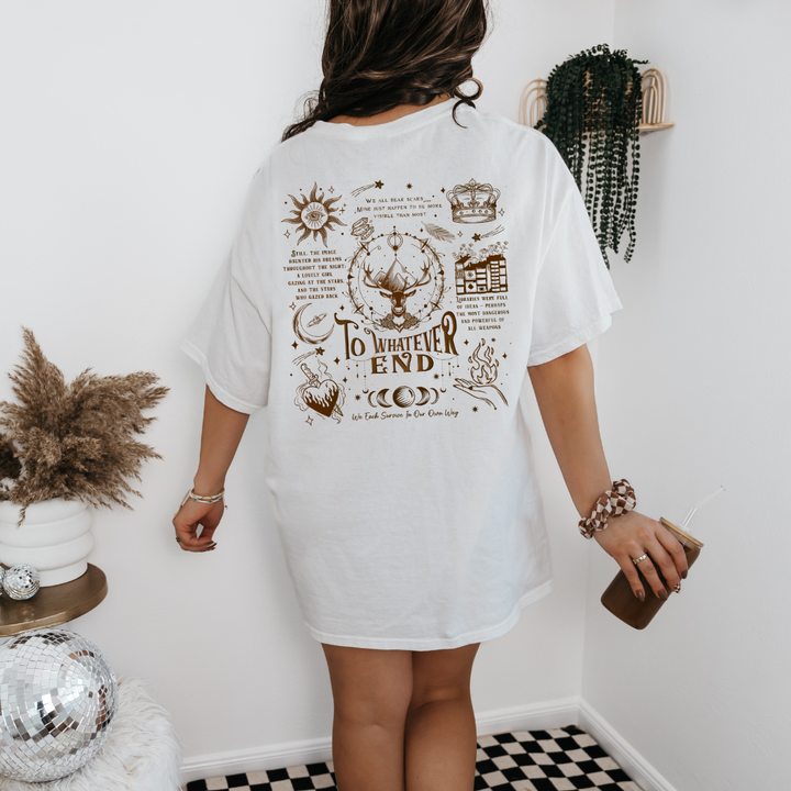 TO WHATEVER END BOOKISH GRAPHIC TEE