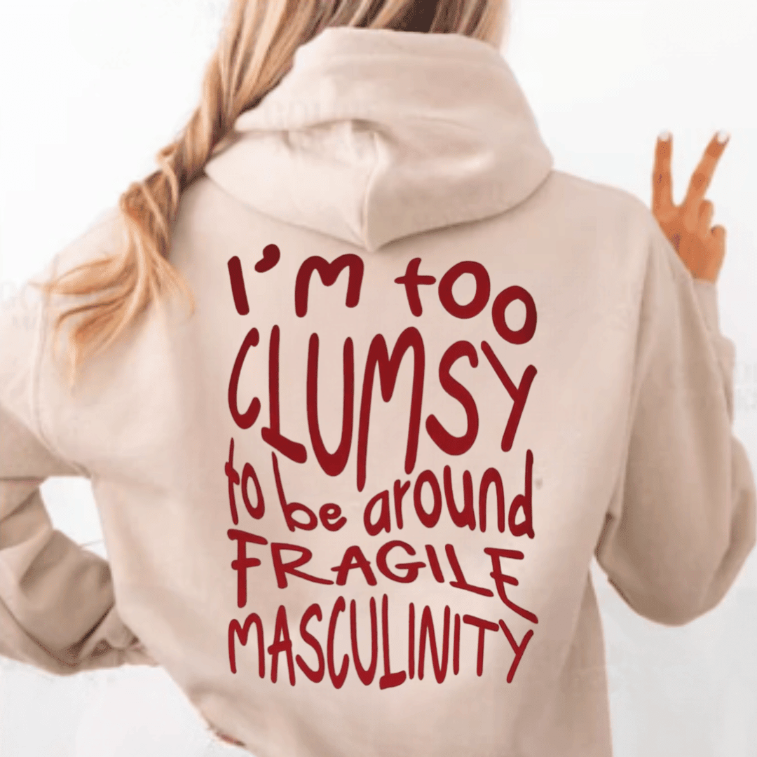 TOO CLUMSY HOODY - Vintage Rebels