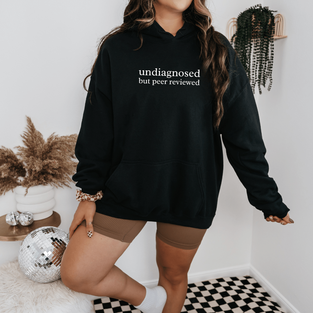 UNDIAGNOSED BUT PEER REVIEWED HOODY - Vintage Rebels