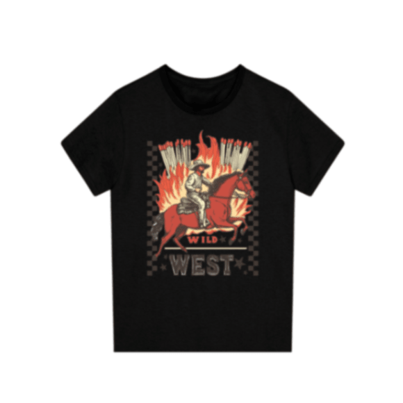 WILD WEST GRAPHIC TEE - Vintage Rebels